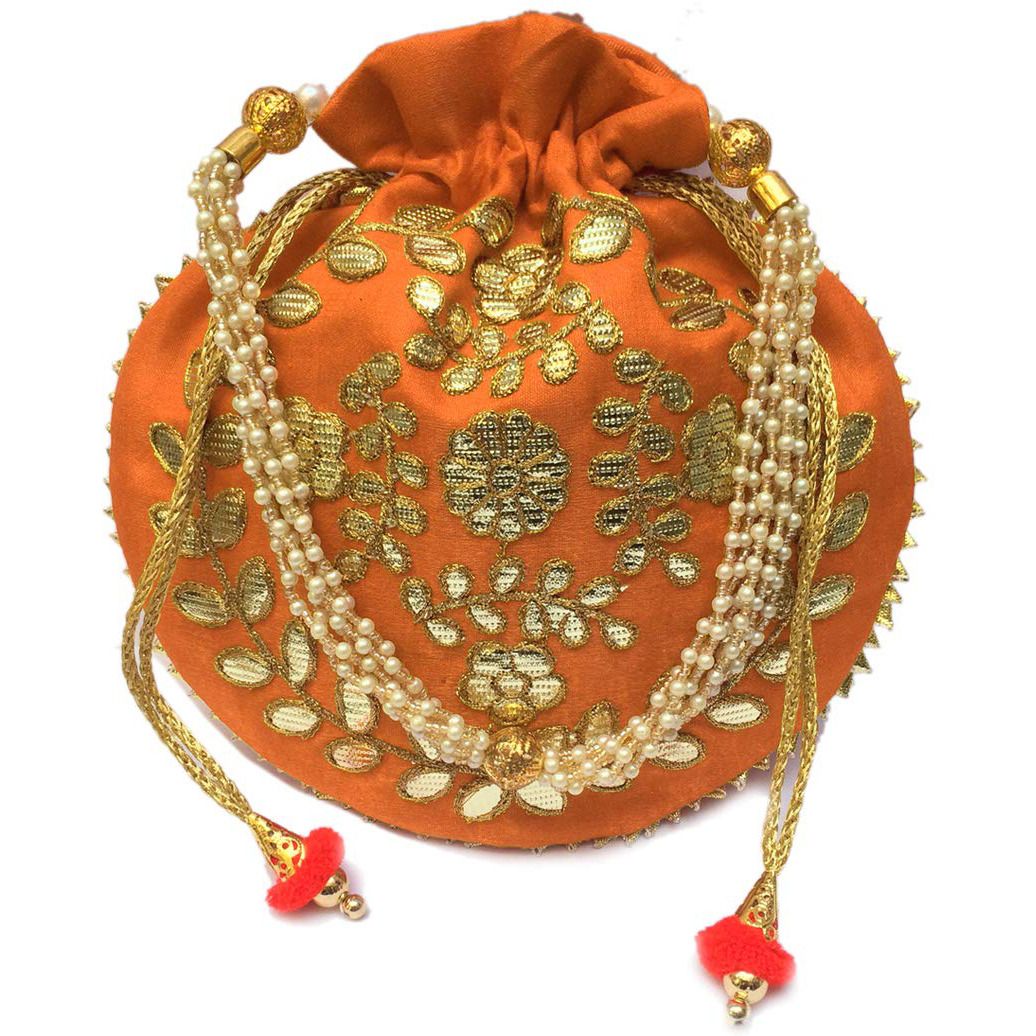 4Ever Women's Bandhej/Bandhani Traditional Rajasthani Combo of Potli Bags  and Envelope Clutch Set with Handle for Special Occasions/Wedding Potli  Pink, Yellow - Price in India | Flipkart.com