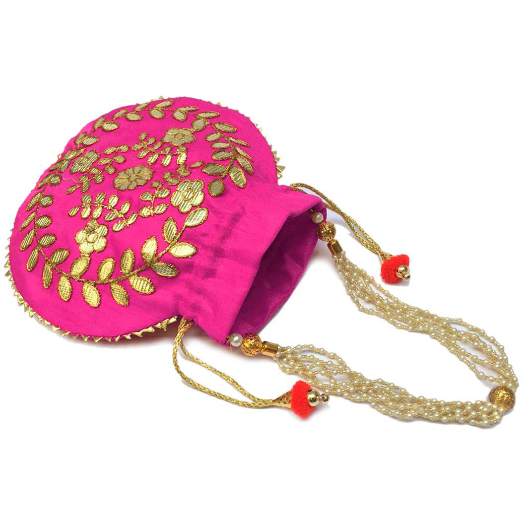 Wholesale Lot Of Indian Handmade Women's Potli Bag Pouch Wedding Favor Mehendi Ceremony Gifts Sangeet Favor Gift For Guests Resell Free Ship