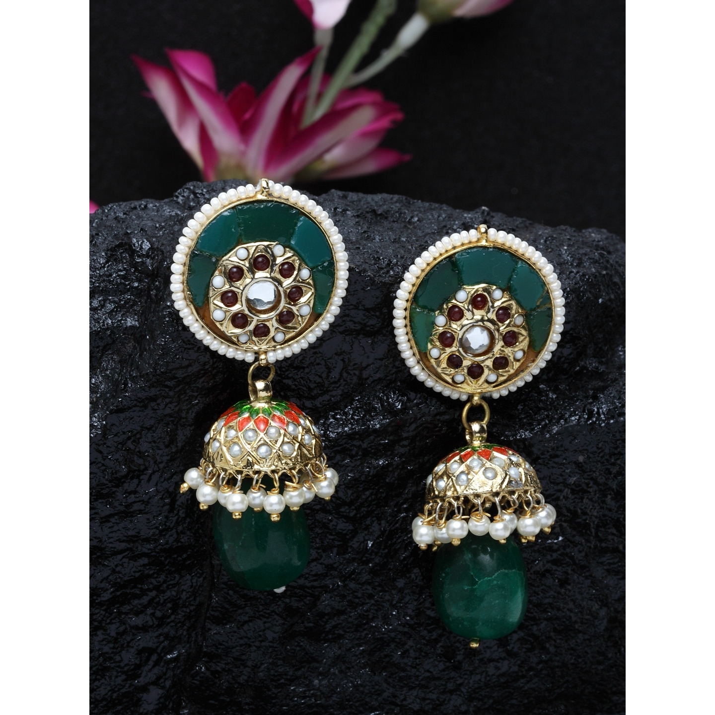 Emerald jhumki