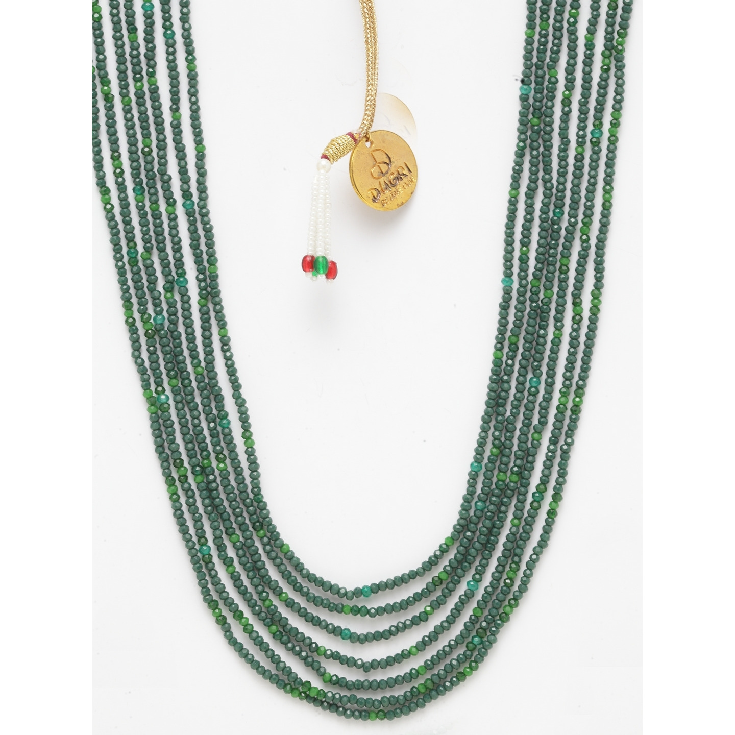 Emerald Multi LIne Necklace