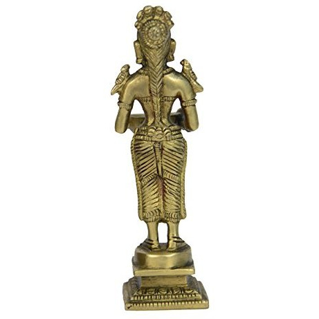 Bharat Haat Oil Lamp Deep Lady Brass Collectible Handicraft Small Art
