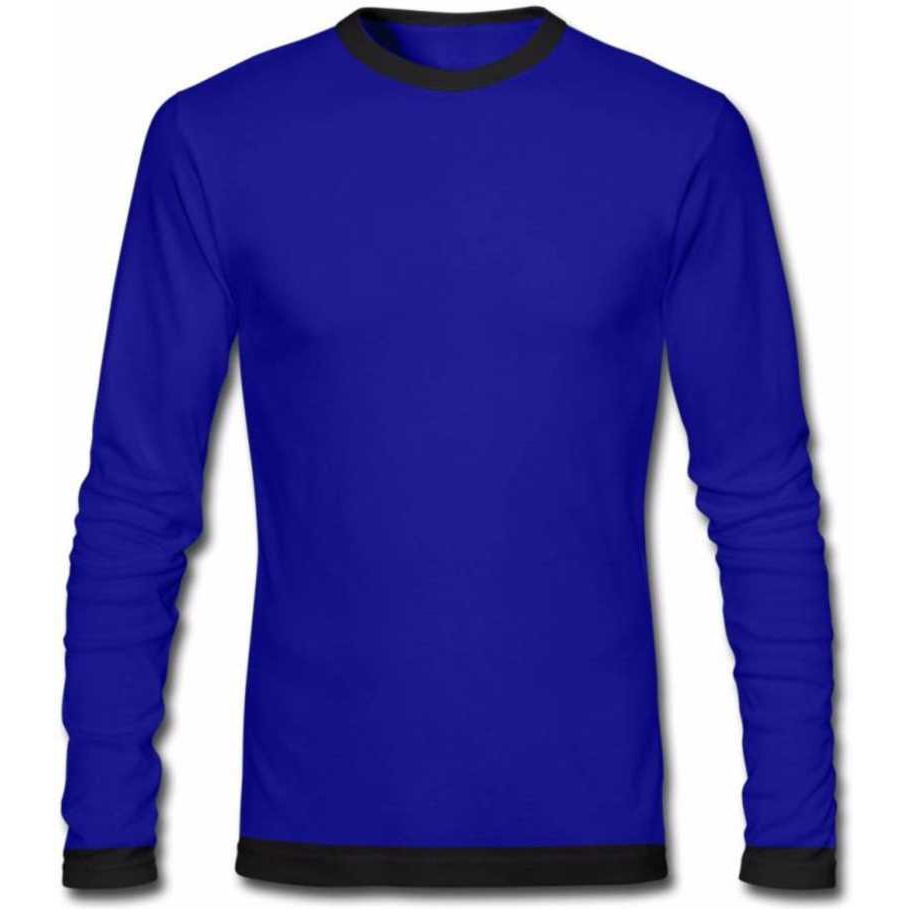Solid Men Round Neck T-Shirt (Size M, Color Blue)