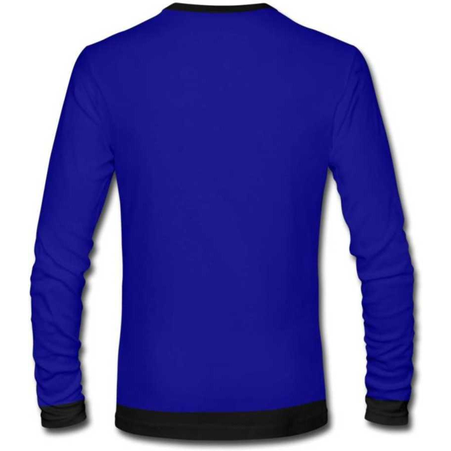 Solid Men Round Neck T-Shirt (Size L, Color Blue)