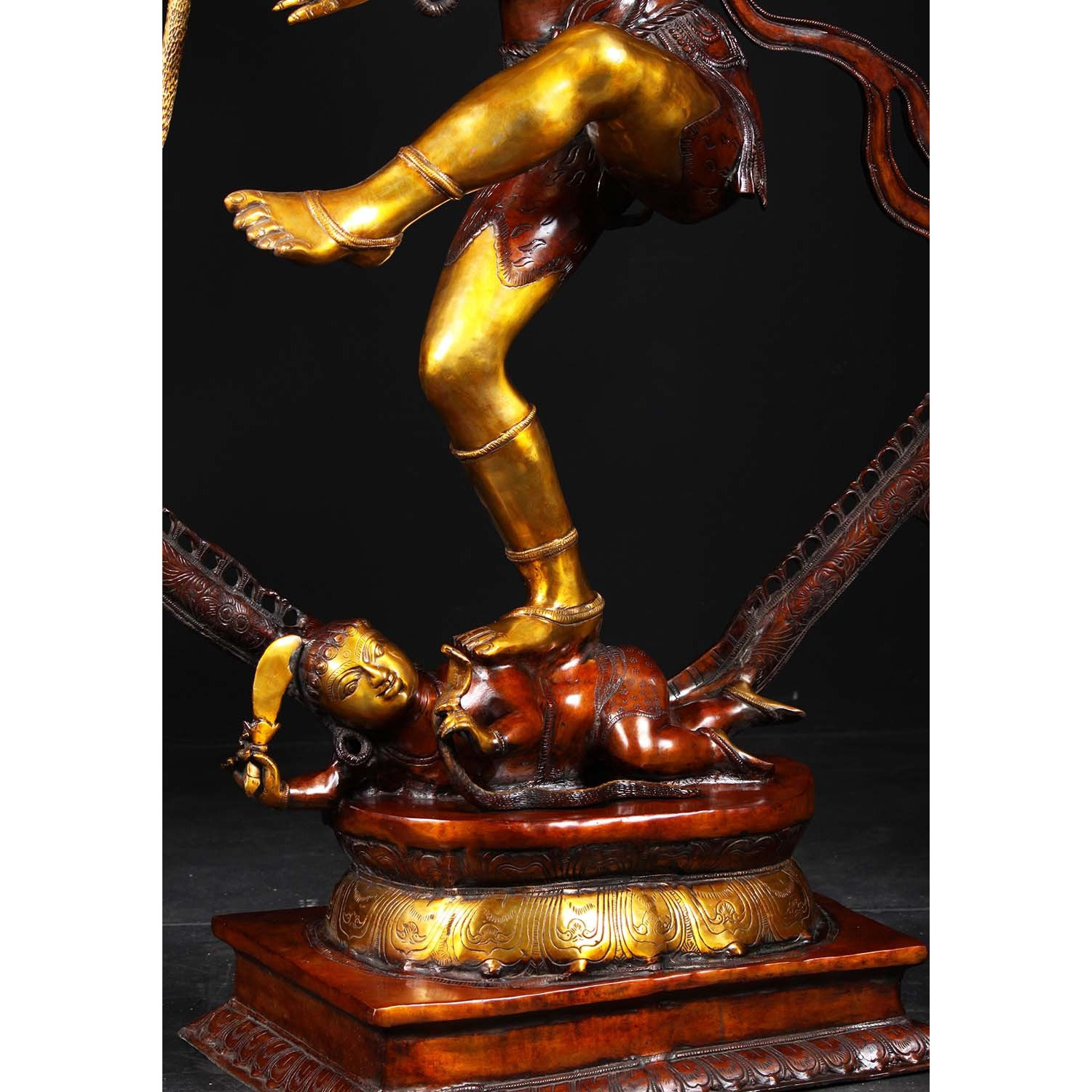 Brass Large Shiva as Lord Nataraja Statue 73 Inches