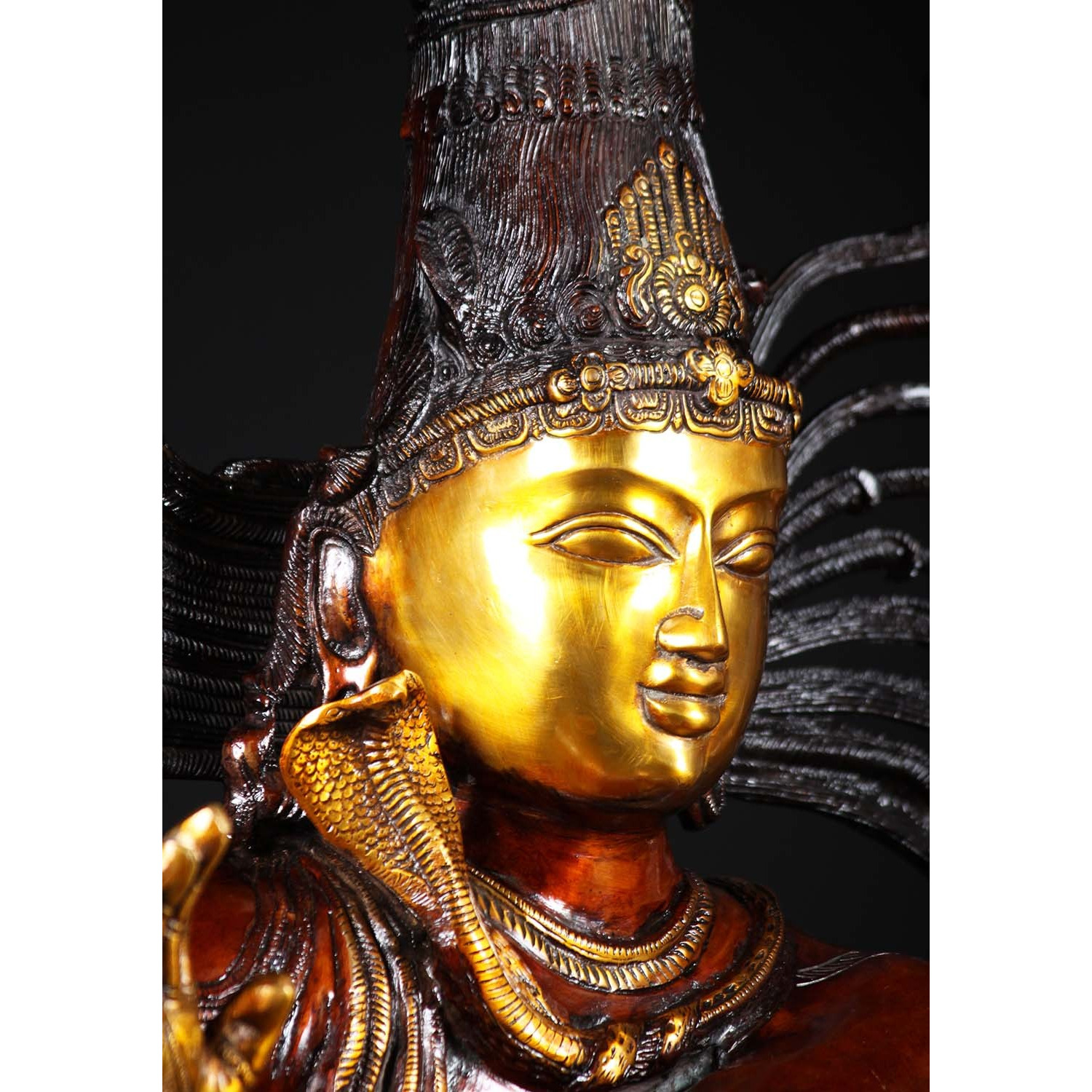 Brass Large Shiva as Lord Nataraja Statue 73 Inches