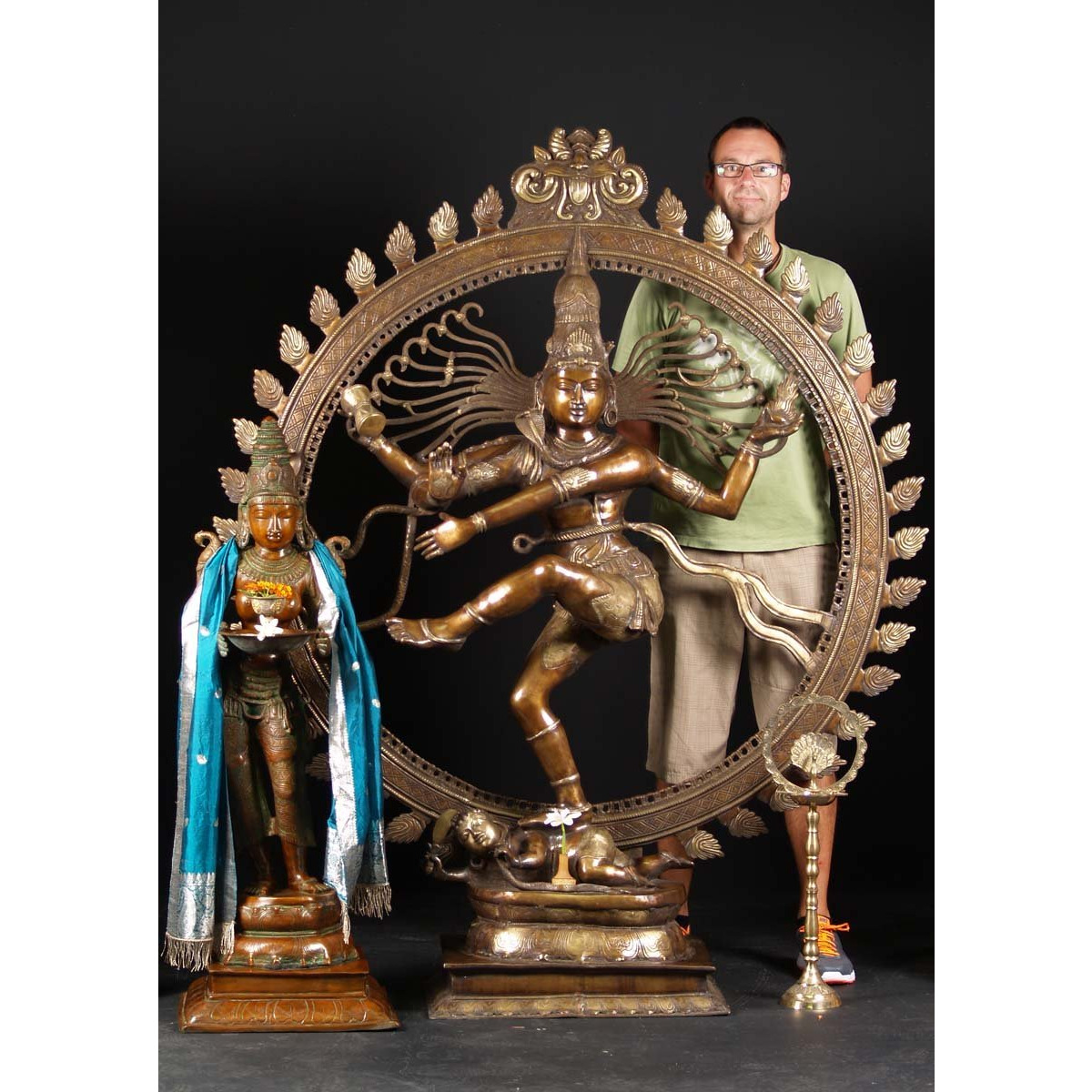 Brass Large Dancing Shiva Nataraja 73 Inches