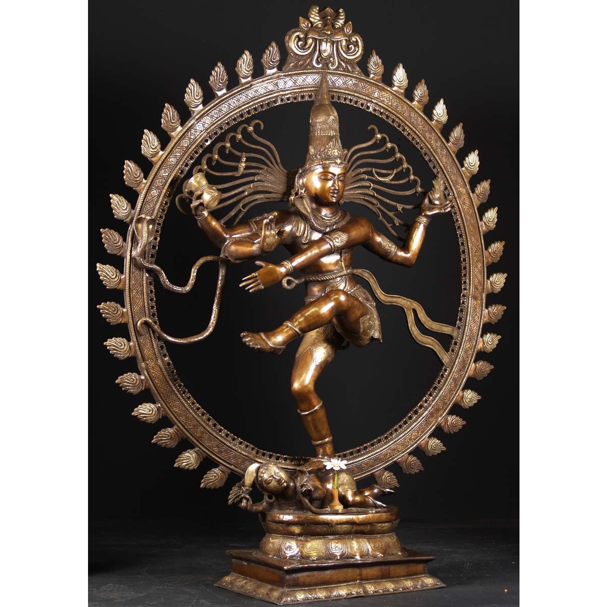 Brass Large Dancing Shiva Nataraja 73 Inches