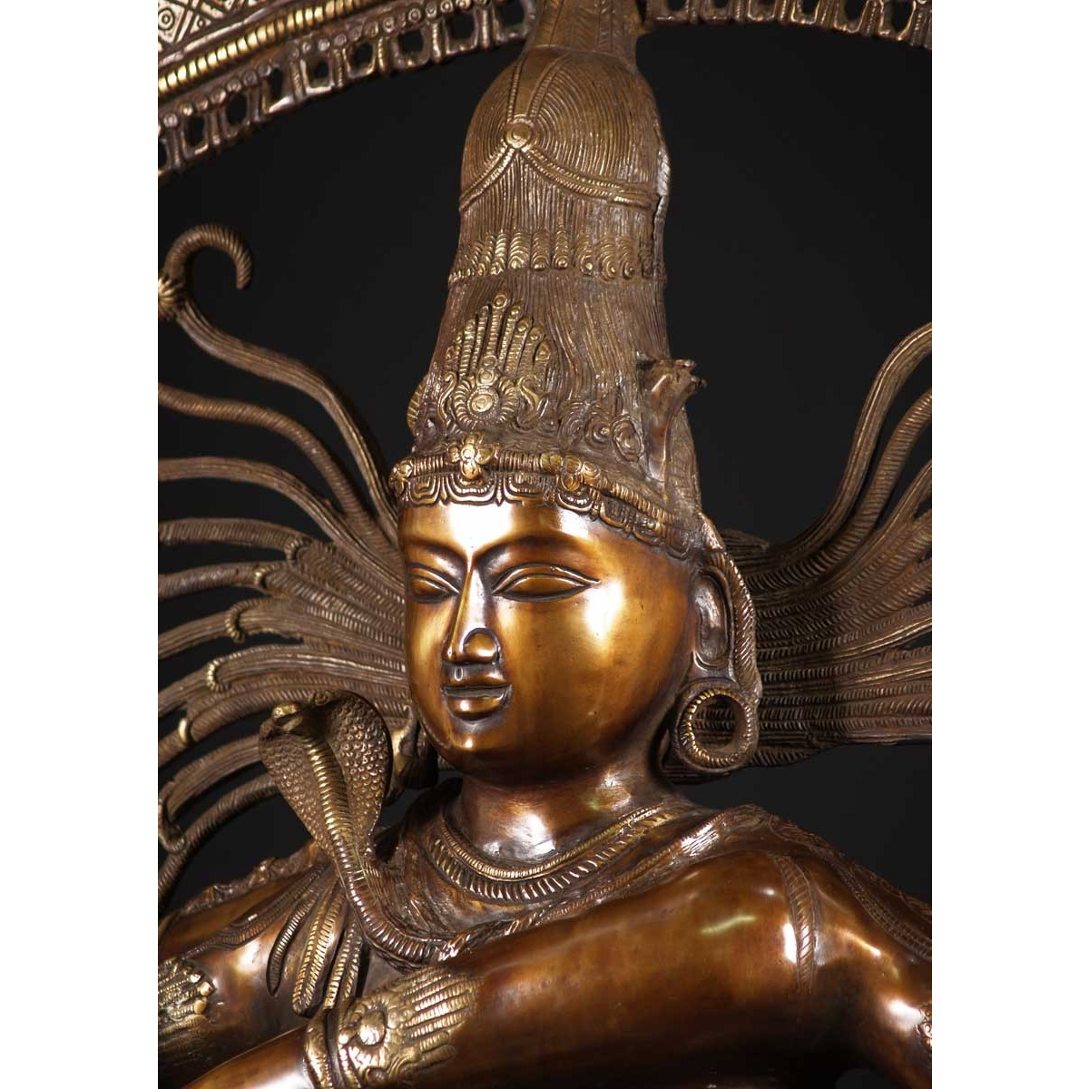 Brass Large Dancing Shiva Nataraja 73 Inches