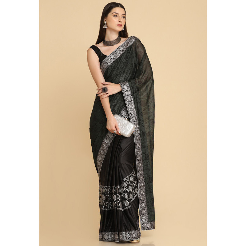 Asisa Janvi Crepe Embroidery Party Wear Designer Saree