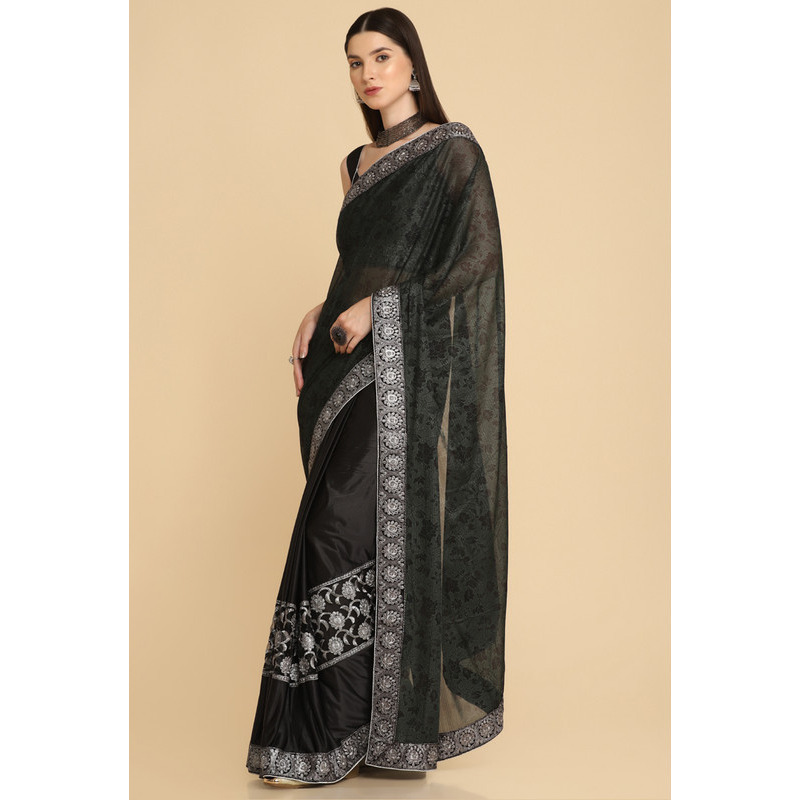 Asisa Janvi Crepe Embroidery Party Wear Designer Saree