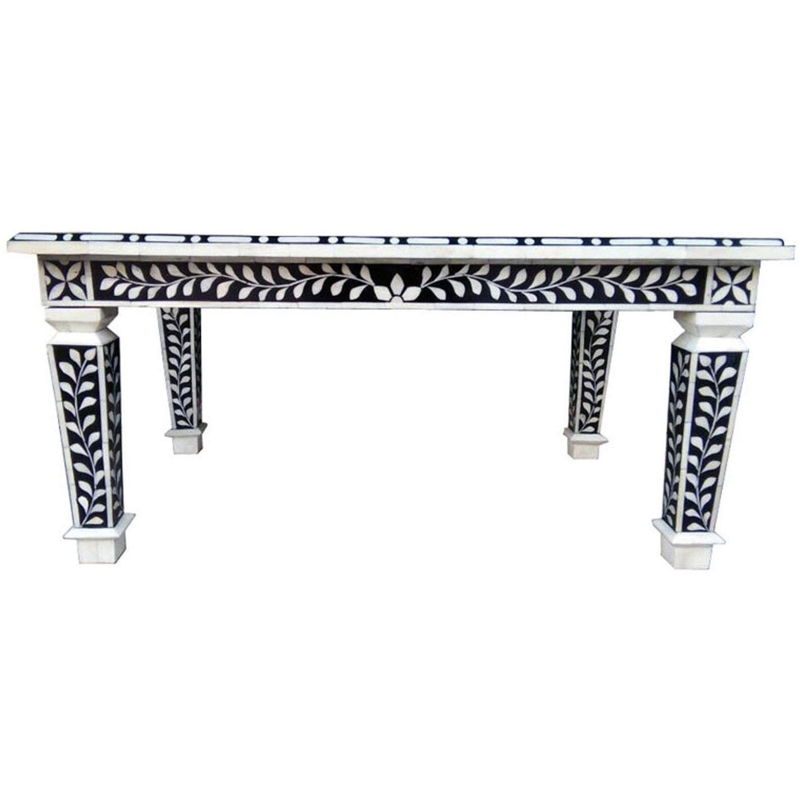 Bone Inlay Hand Crafted 36  Rectangle Coffee Table