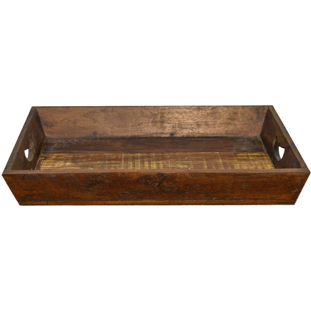 Rustic Natural Reclaimed Wood Farmhouse Tray