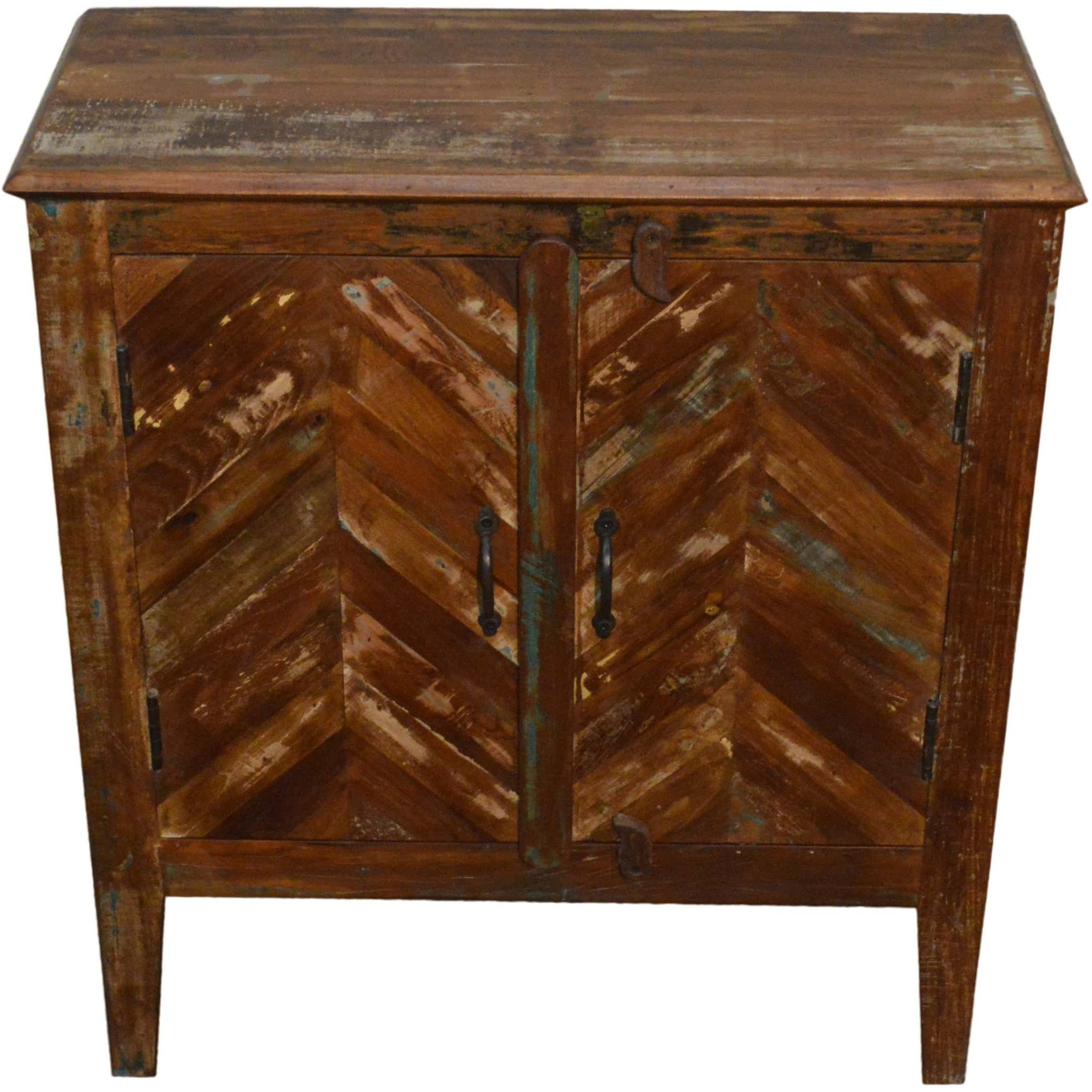 Reclaimed Rustic Night Stand Bedside Storage 2 door Cabinet
