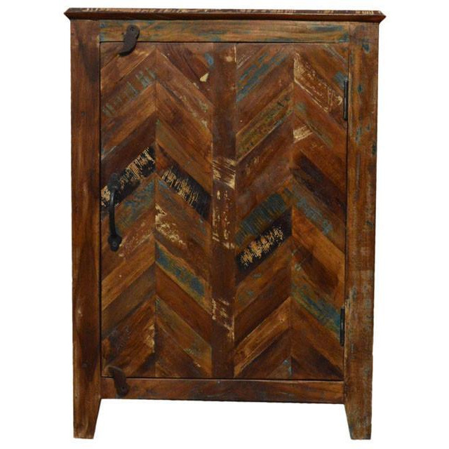 Reclaimed Rustic Night Stand Bedside Storage Cabinet
