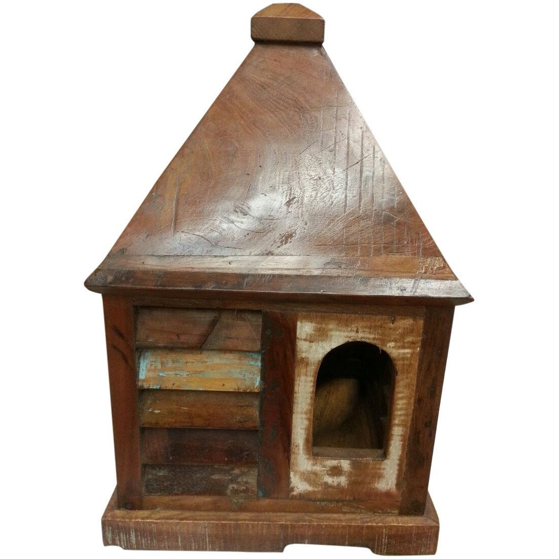 Rustic Log Reclaimed Wood Big Bird House