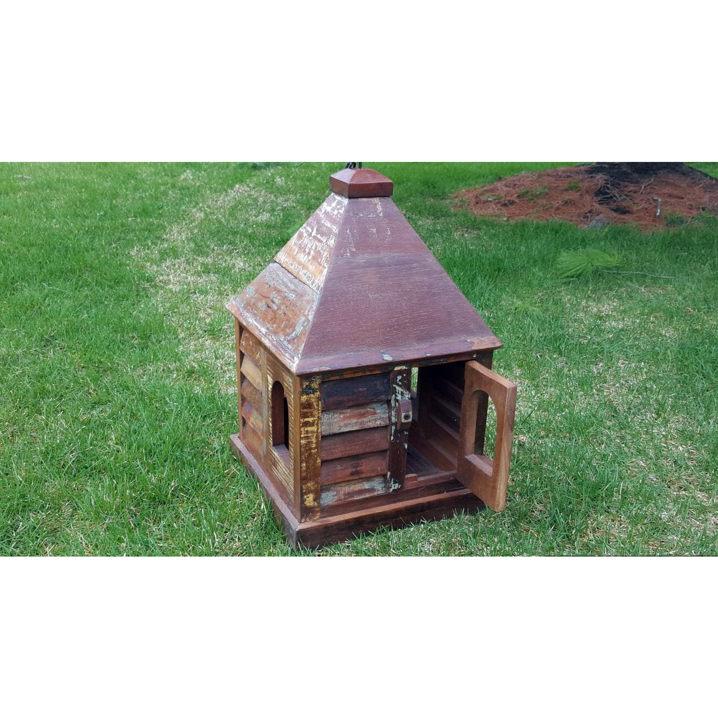 Rustic Log Reclaimed Wood Big Bird House