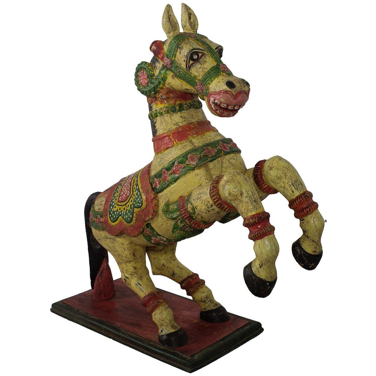 Handmade Wooden Jumping Horse  34