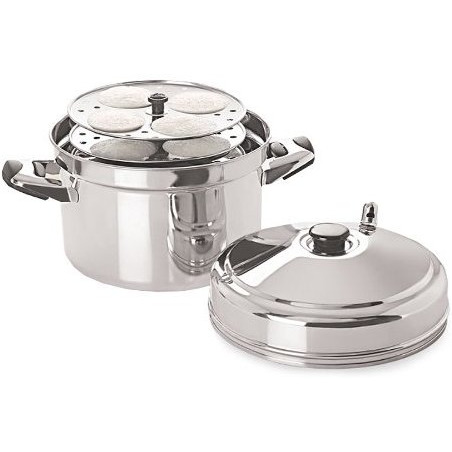 Tabakh 6-Rack Stainless Steel Idli Cooker With Stand