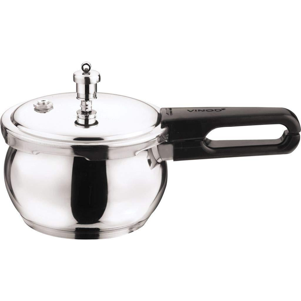 Vinod V-1.5L Splendid Plus Handi Stainless Steel Pressure Cooker, 1.5-Liter