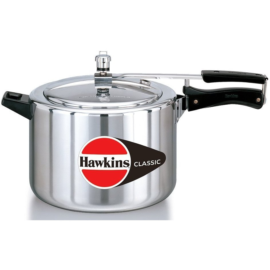 Hawkins CL-8W Classic Aluminum Pressure Cooker, 8 Litre, Silver
