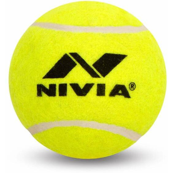Nivia Heavy Hard Tennis Ball Cricket 6 Pack Yellow Cricket Balls