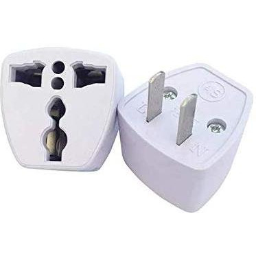 Ckitze 2 Pack Universal Power Travel Plug Adapter Converting from EU/UK/CN/AU to USA FR DE BE CZ SE NZ DK NL to US CA CN Wall Outlet Power Charger Converter 2 PIN 10A European to American Europe Asia