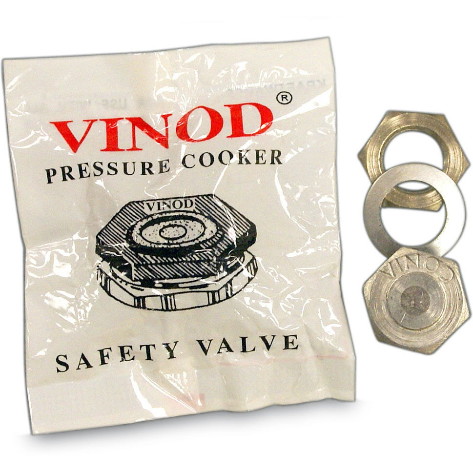 Small Vinod Pressure Cooker Safety Valve Aluminum Color 