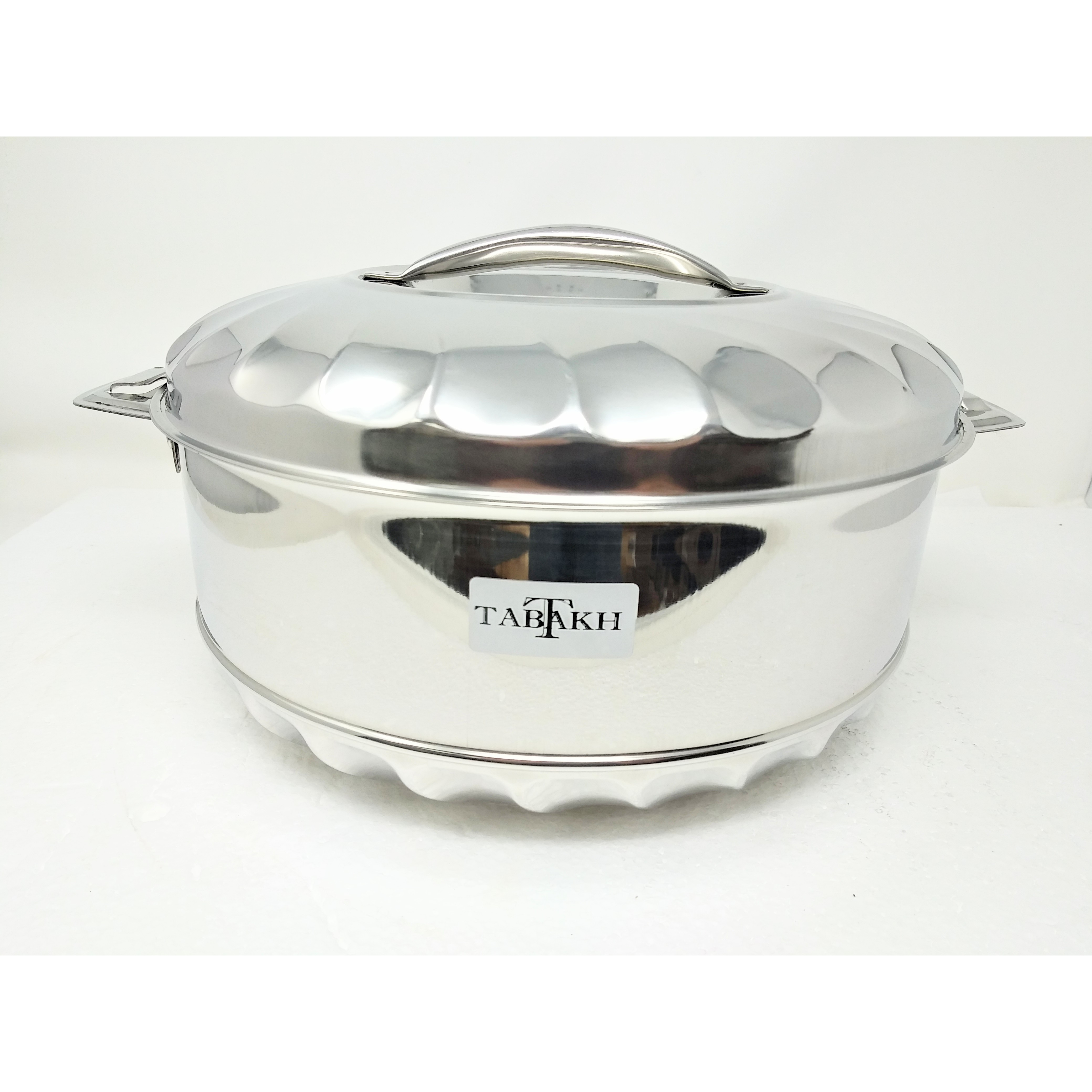 Tabakh 5-Liter Stainless Steel Casserole Hot-Pot Food Warmer & Serving Bowl, 5000ml