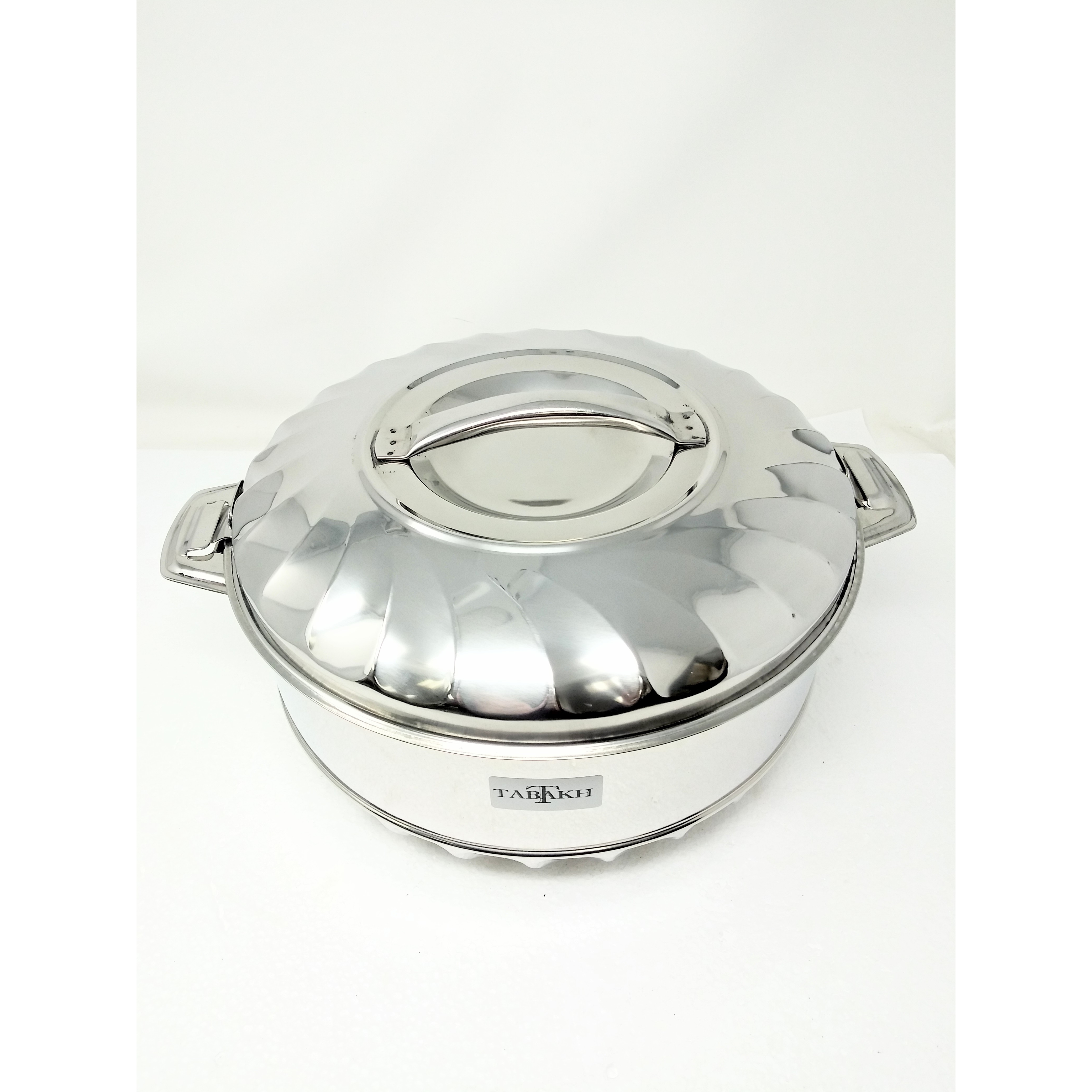 Tabakh 5-Liter Stainless Steel Casserole Hot-Pot Food Warmer & Serving Bowl, 5000ml