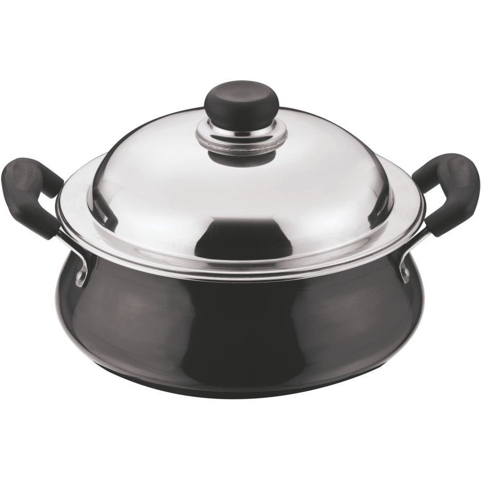 Vinod Black Pearl Hard Anodised Handi With Lid 6.5 Liters (SizeHAHK-6.5L)