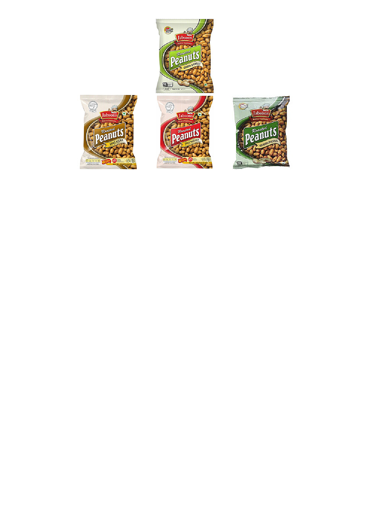 Jabsons Peanuts Variety Pack - 5 Items